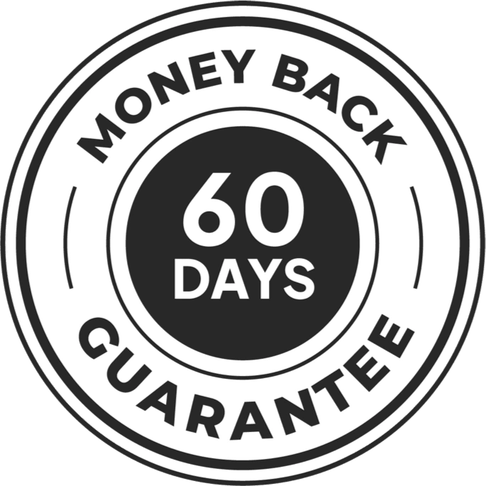AlkaVitality 60-day money-back guarantee badge